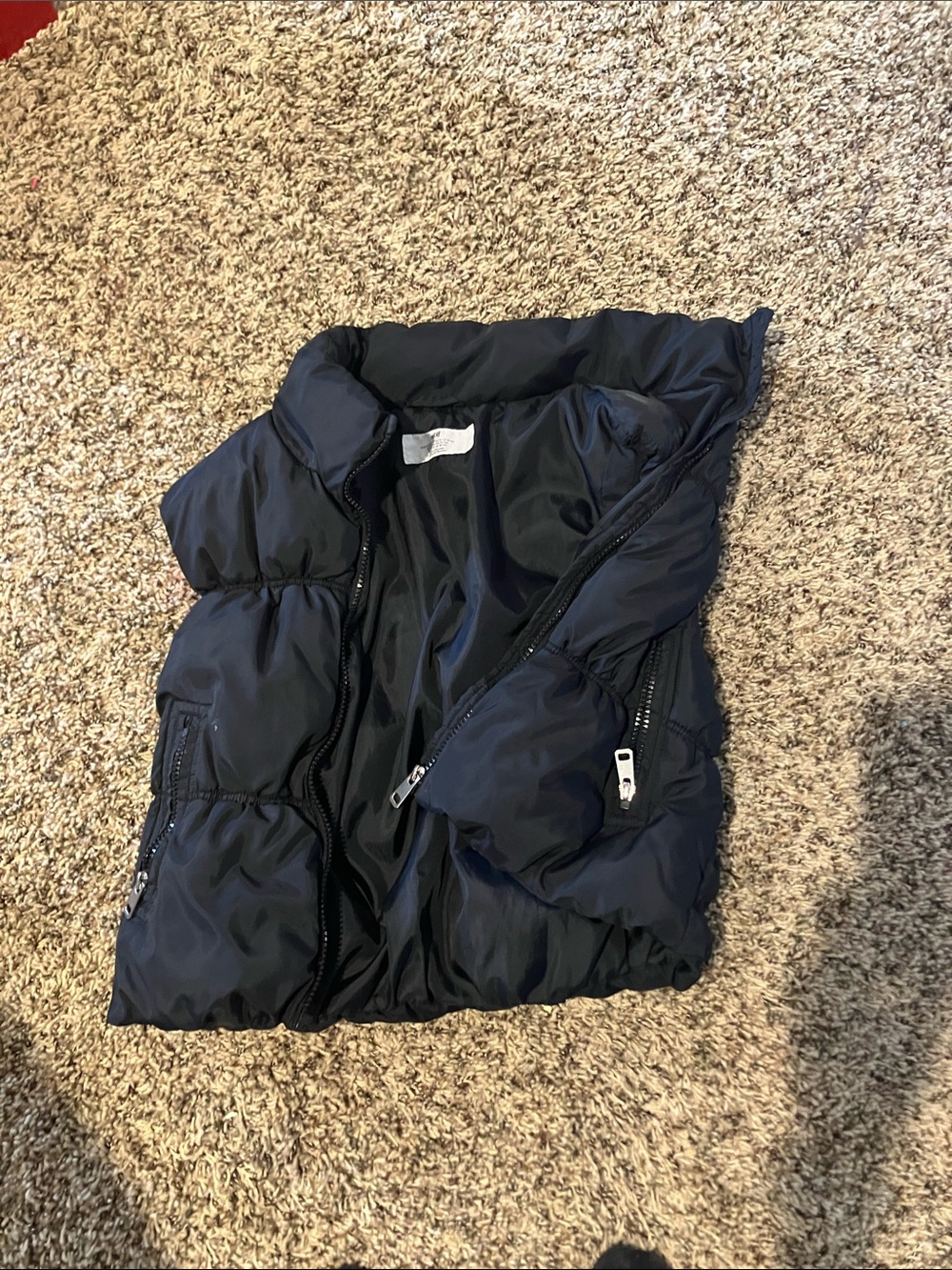 Kids H Black Puffer Jacket - Lightweight Winter Coat
